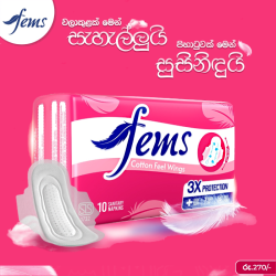 Fems Cotton Feel Wings 10 pads